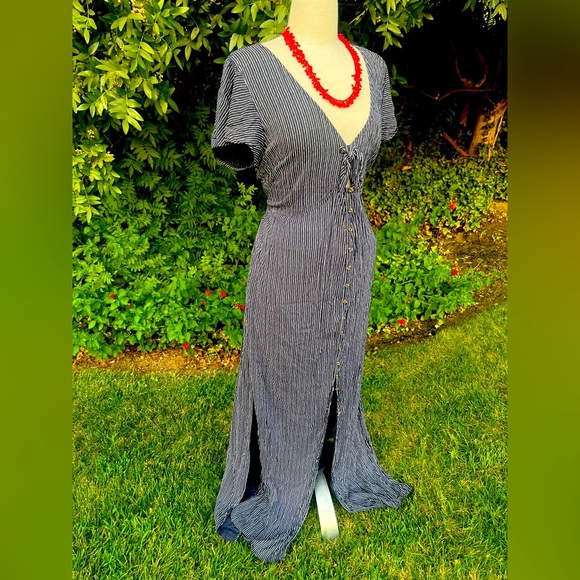 American Eagle Outfitters Black and White Maxi Dress - Picture 2 of 7